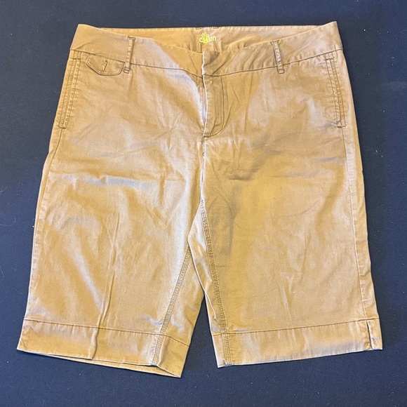 Caslon Pants - Caslon Women's Khaki Bermuda Shorts / DG70